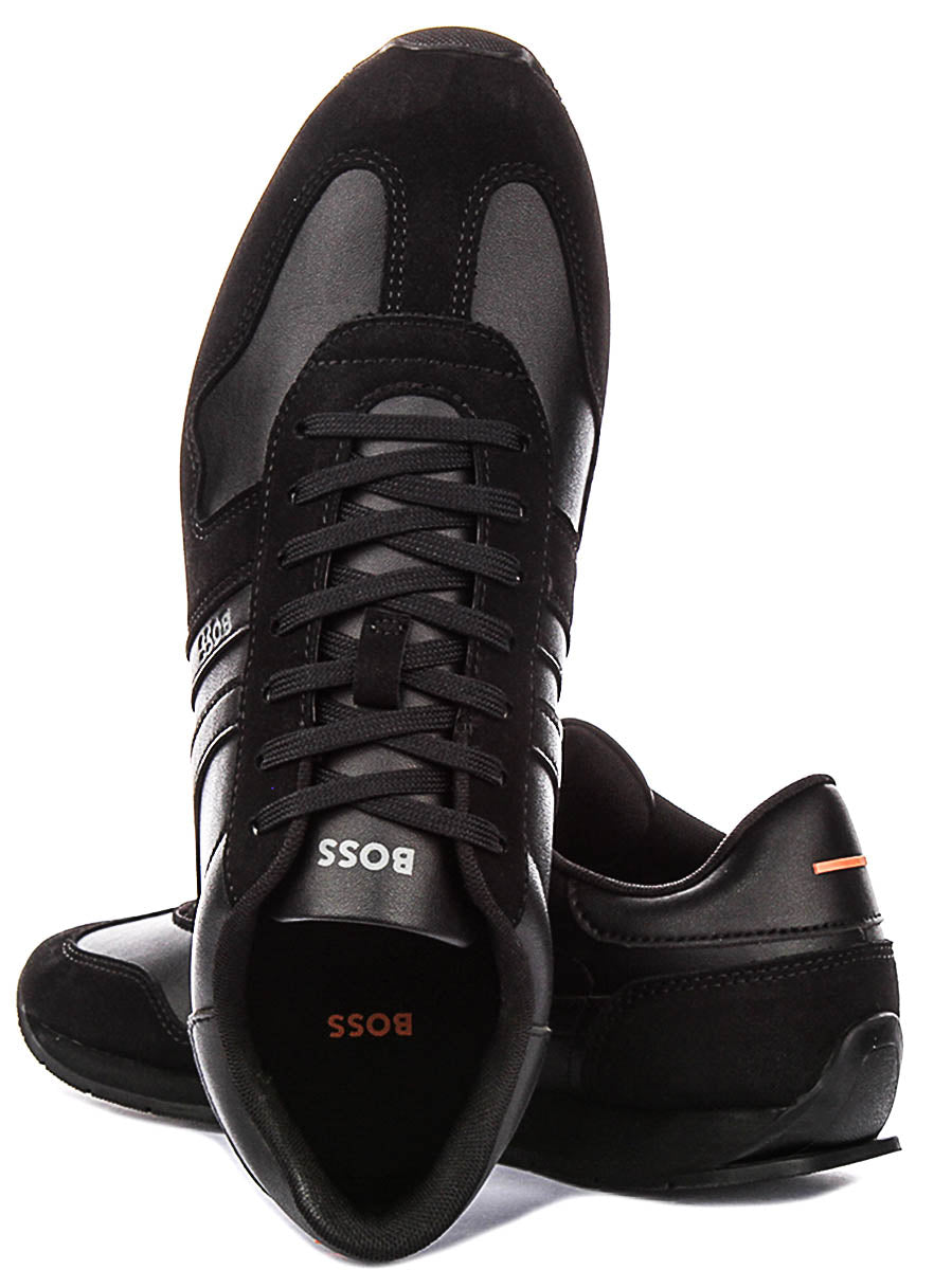 Boss Levon Runner In All Black For Men Sneaker