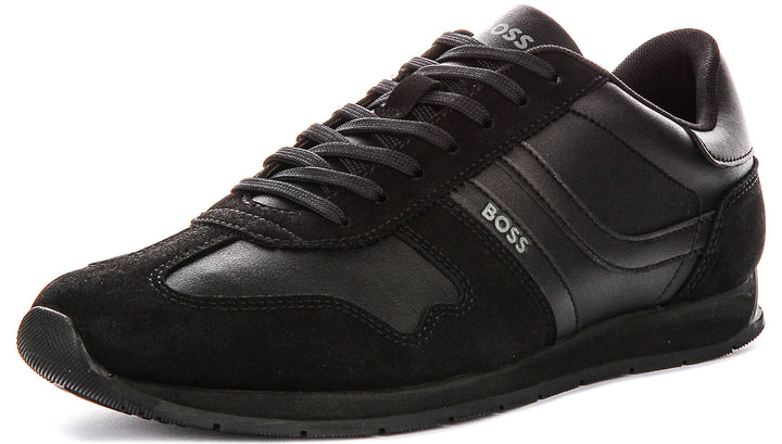 Boss Levon Runner In All Black For Men Sneaker