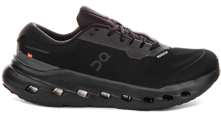 On Running Cloudrunner 3 Waterproof In All Black For Men