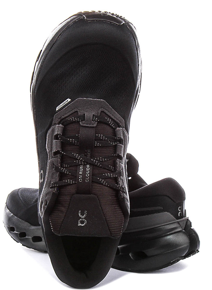 On Running Cloudrunner 3 Waterproof In All Black For Men