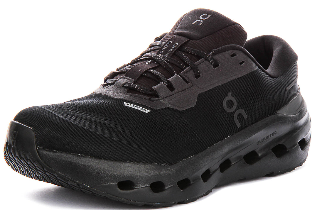 On Running Cloudrunner 3 Waterproof In All Black For Men