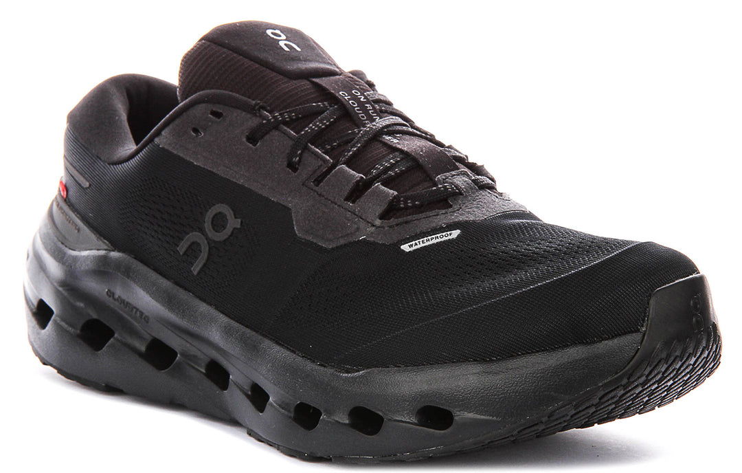 On Running Cloudrunner 3 Waterproof In All Black For Women