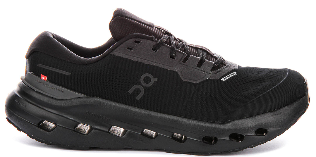 On Running Cloudrunner 3 Waterproof In All Black For Women
