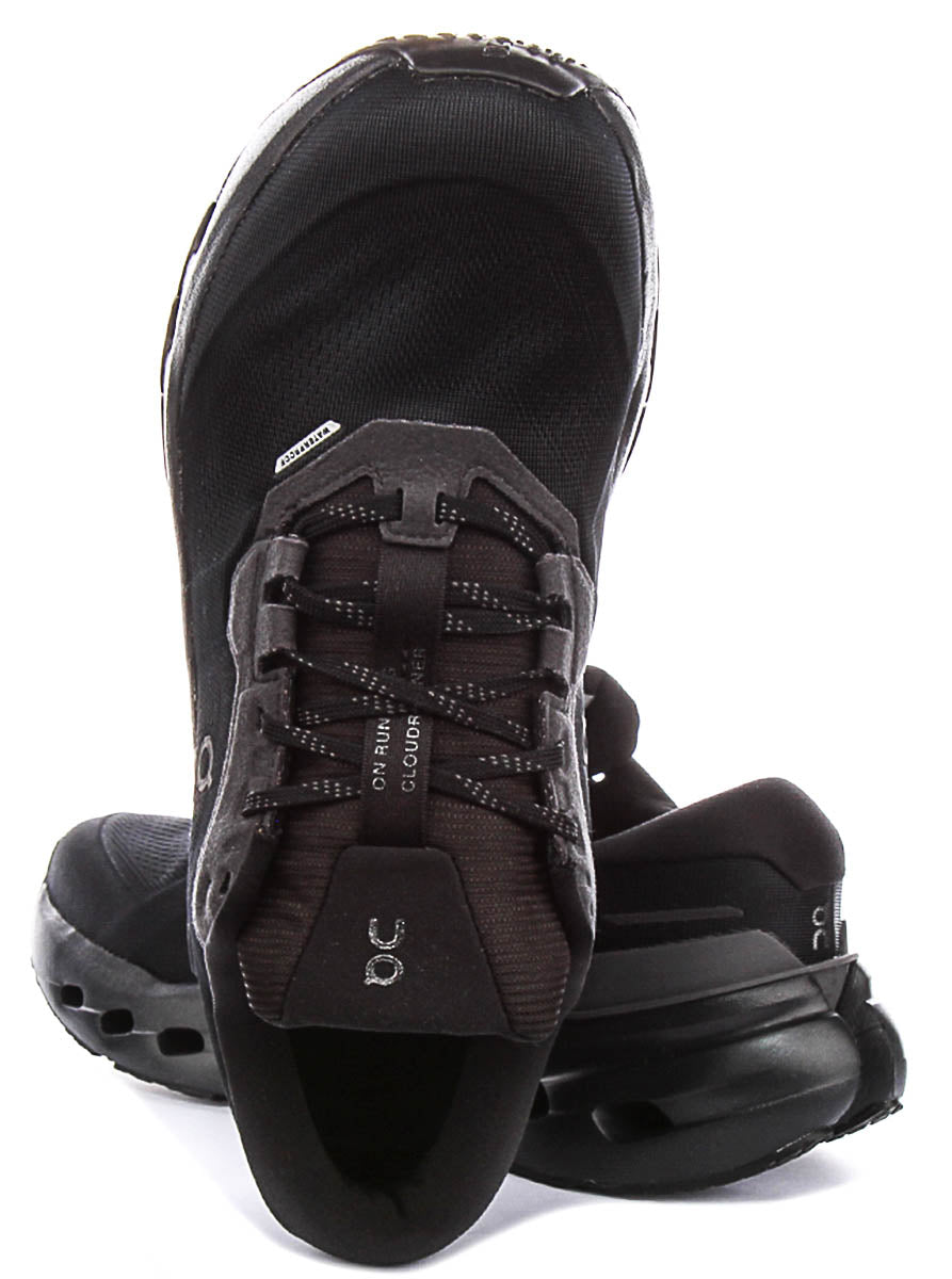 On Running Cloudrunner 3 Waterproof In All Black For Women