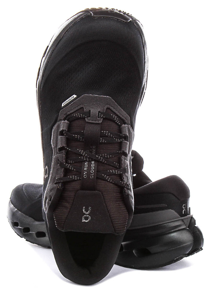 On Running Cloudrunner 3 Waterproof In All Black For Women