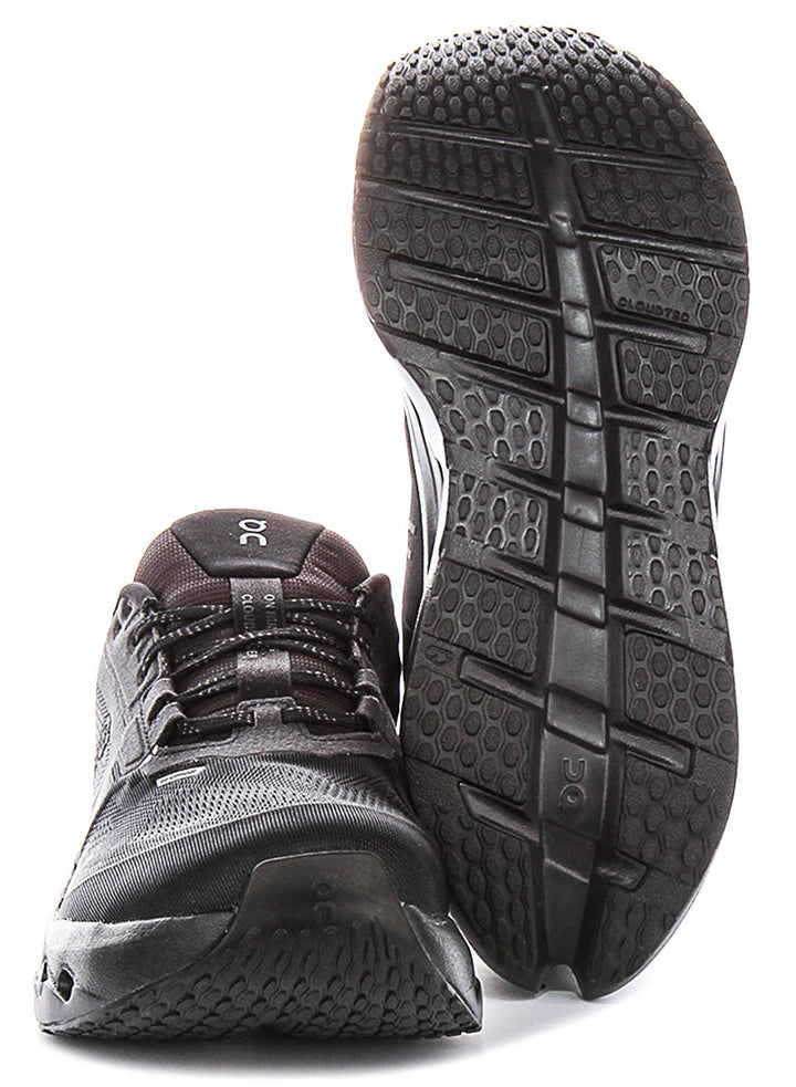 On Running Cloudrunner 3 Waterproof In All Black For Women