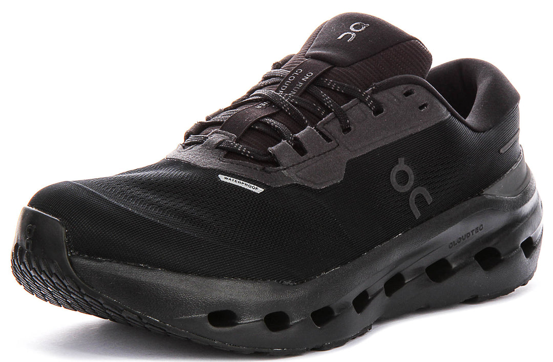 On Running Cloudrunner 3 Waterproof In All Black For Women