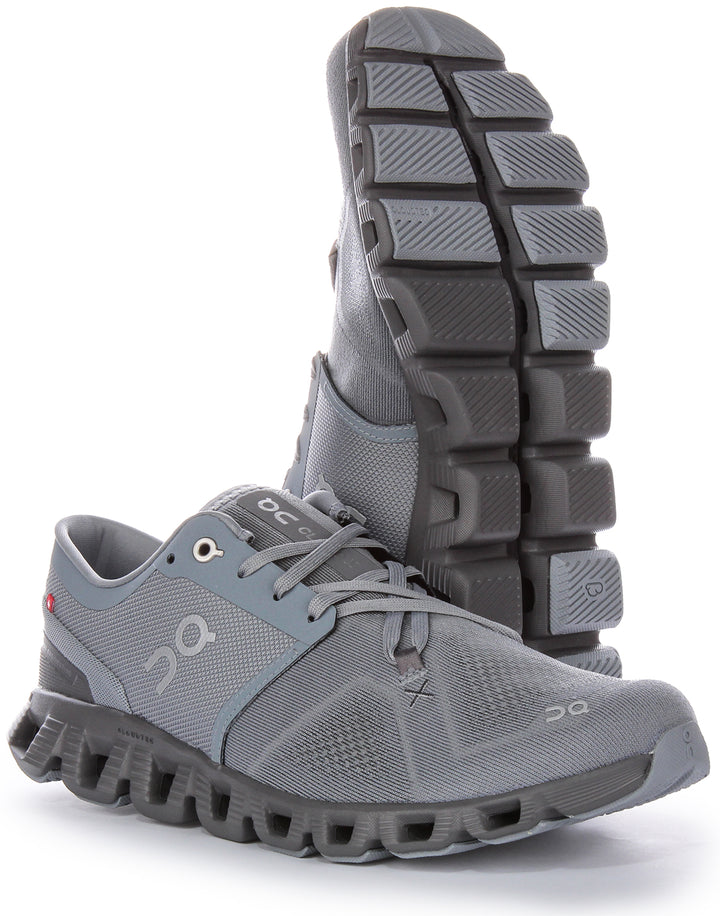 On Running Cloud X 3 In Antique Grey For Men