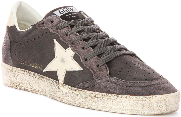 Golden Goose Ball Star In Antracite For Men