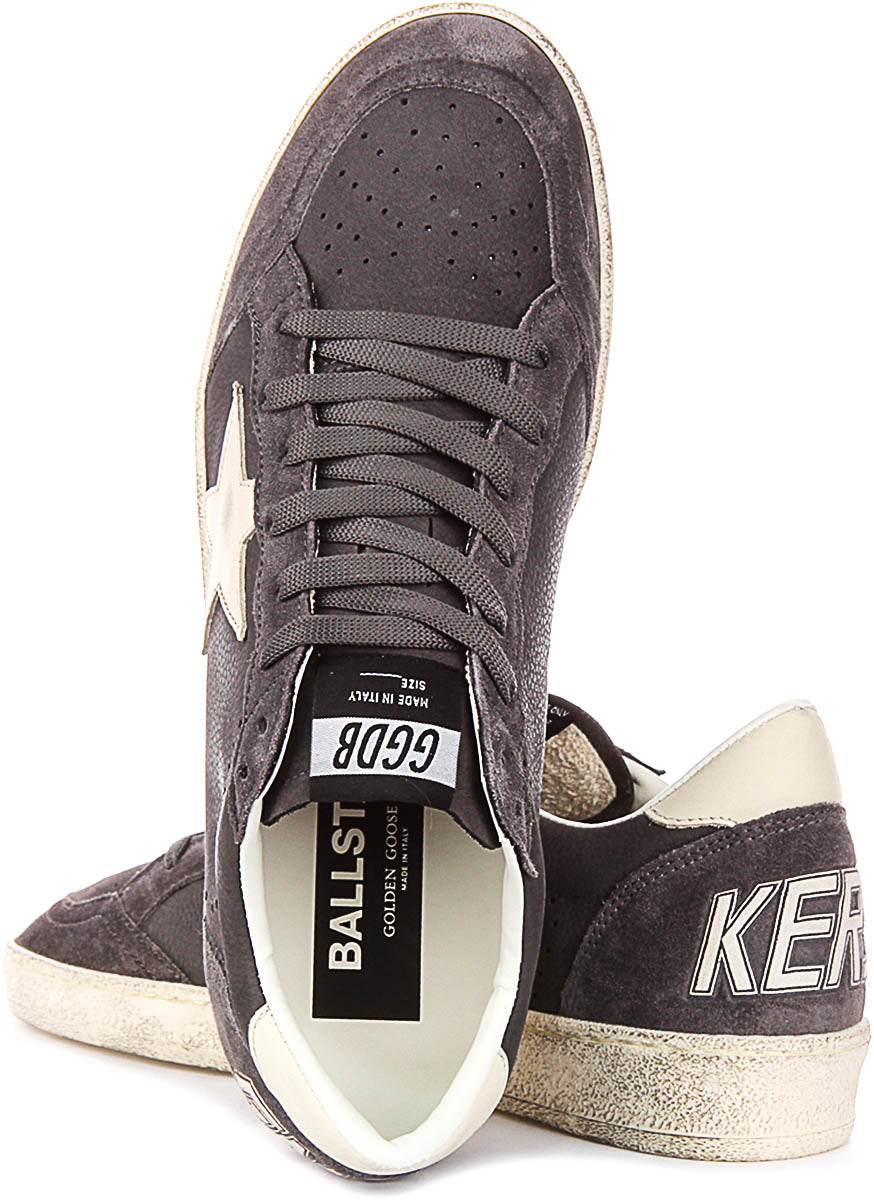 Golden Goose Ball Star In Antracite For Men