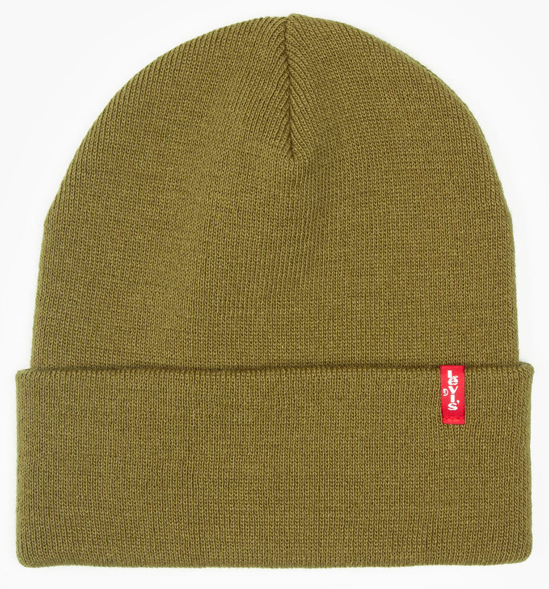 Levi Sloughy Red In Army Green Tab Bennie Warm Winter Hat