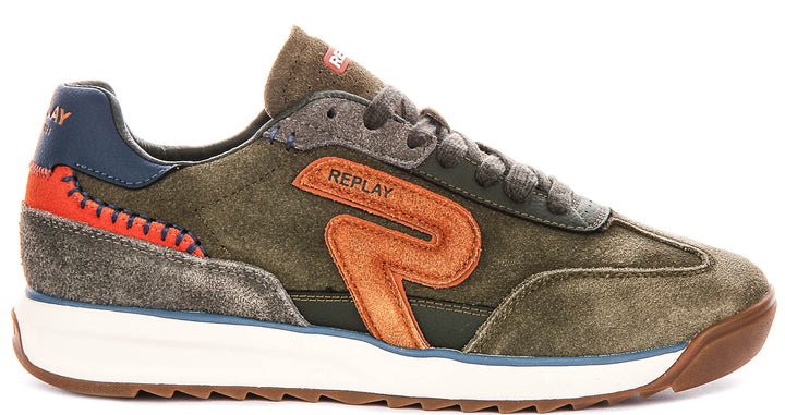 Replay Yard Zone In Army Green For Men
