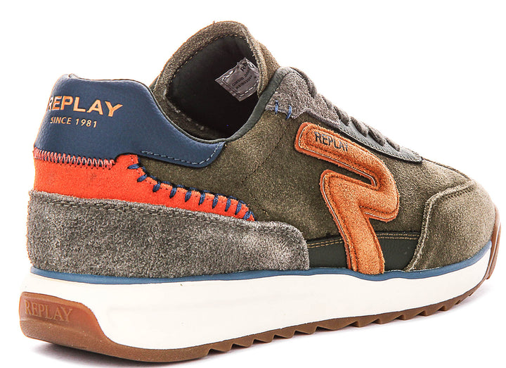 Replay Yard Zone In Army Green For Men