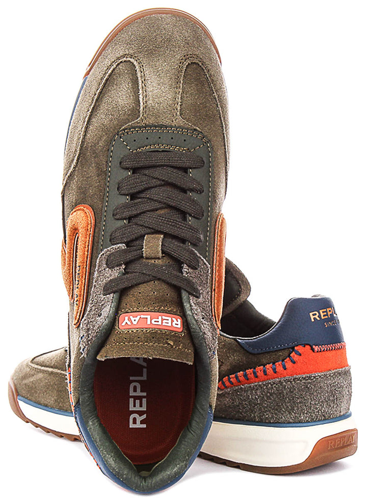Replay Yard Zone In Army Green For Men