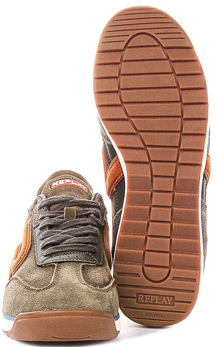 Replay Yard Zone In Army Green For Men