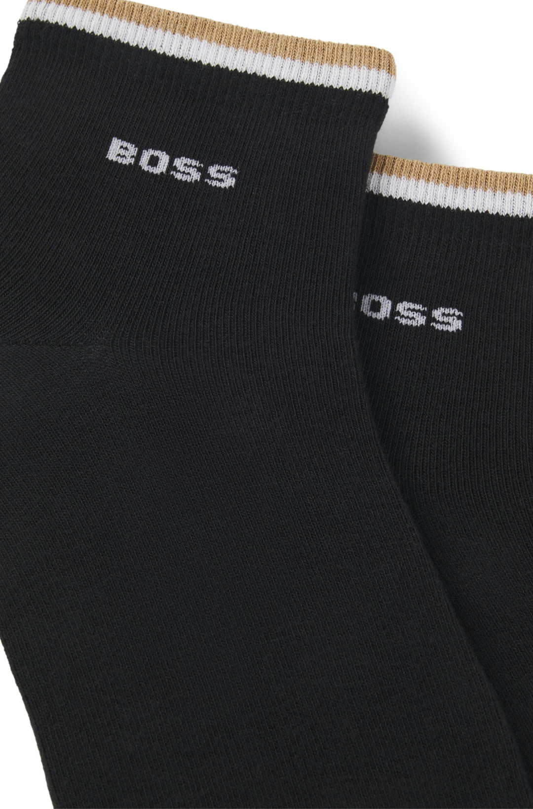 Boss 2 Pair Shoe Stripe Socks In Black For Men