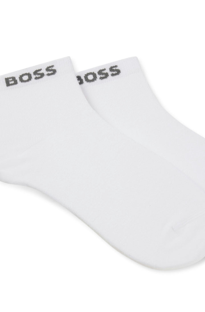Boss 2 Pair Shoe Socks White For Men