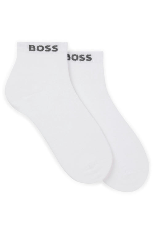 Boss 2 Pair Shoe Socks White For Men