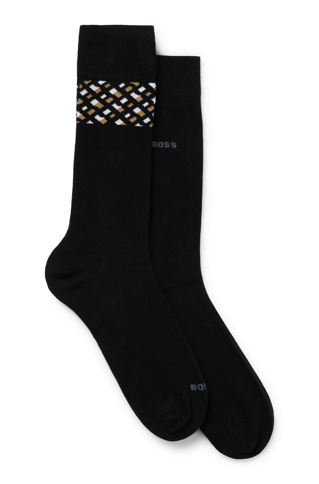 Boss 2 Pairs Mono Regular Length In Black Socks