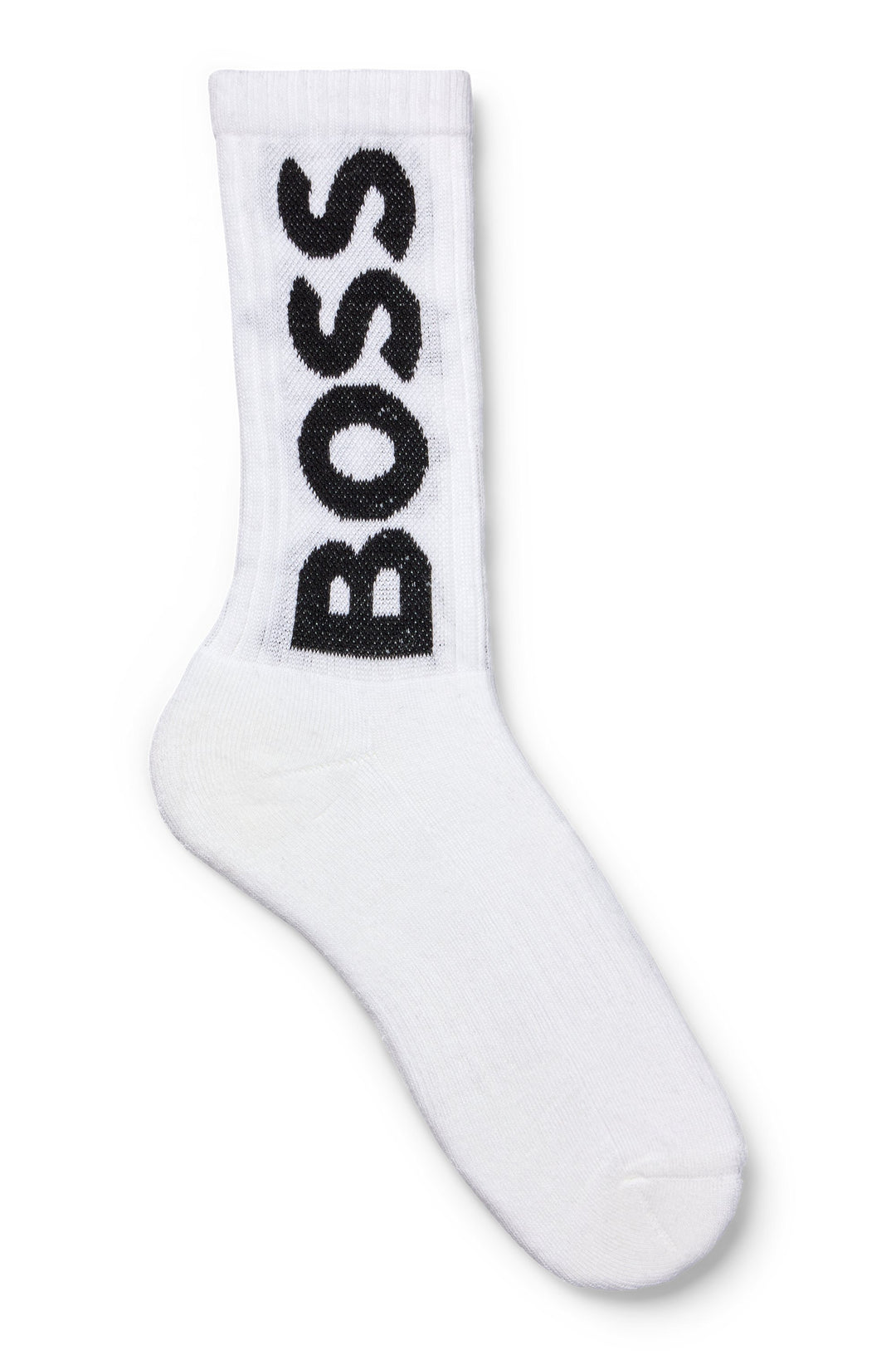 Boss Qs Rib Logo Cc In White Socks