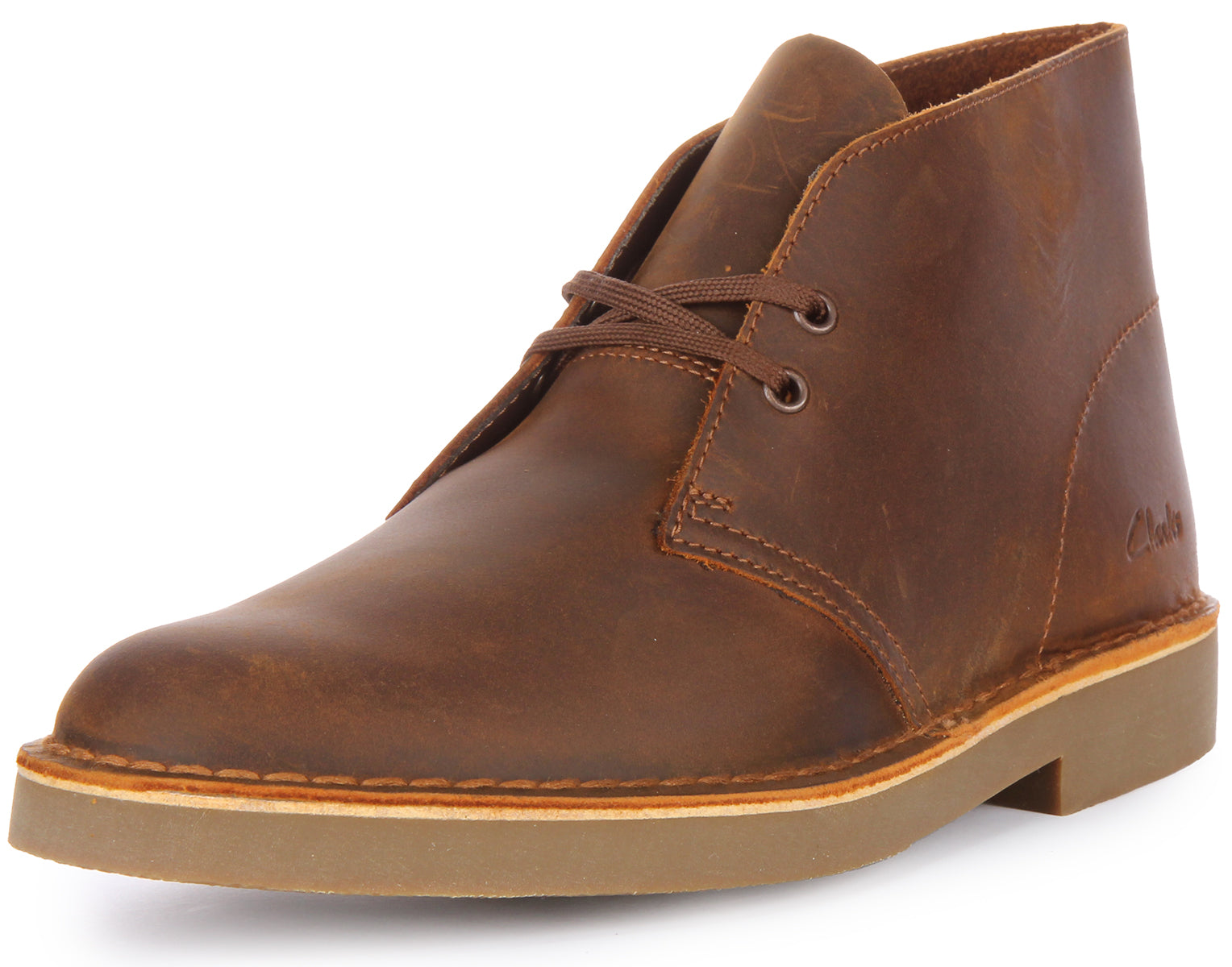 Clarks Originals Desert Boot Evo Botines con cordones de piel encerada para hombre en cera de abejas