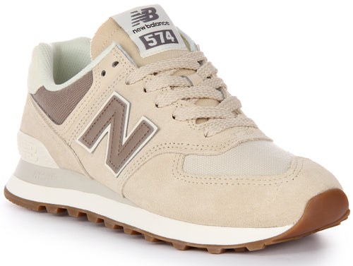 New Balance Wl574Ns2 In Beige For Women | Lace up 80s Trainers – 4feetshoes