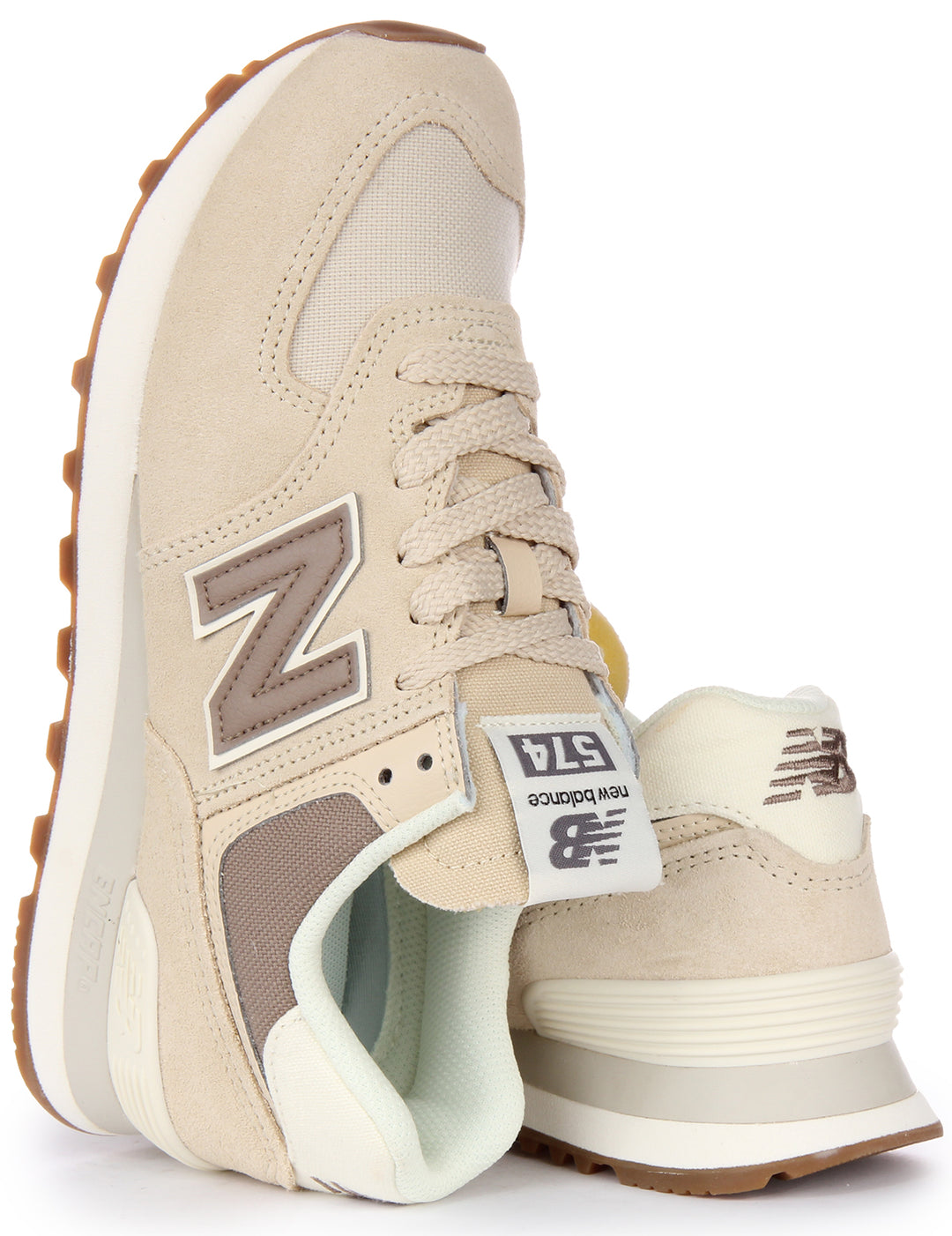 New Balance Wl574Ns2 In Beige For Women Lace up 80s Trainers