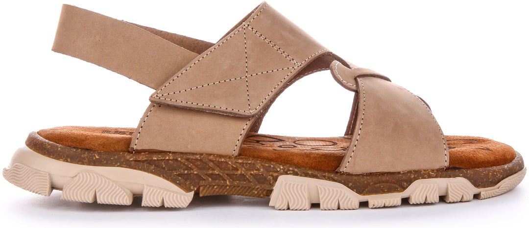 Justinreess England Maeve Sandal In Beige