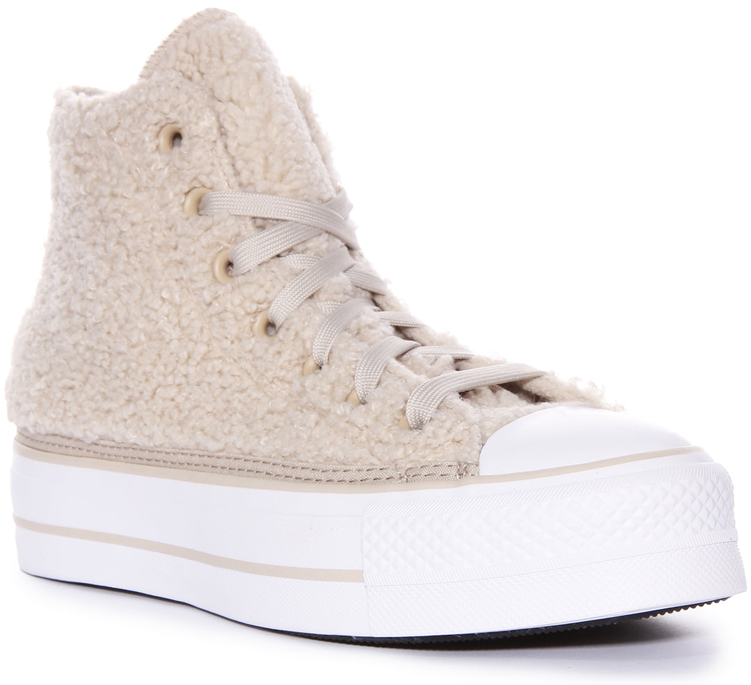 Taylor All All Star Beige Platform Converse A05509C All Star Lift