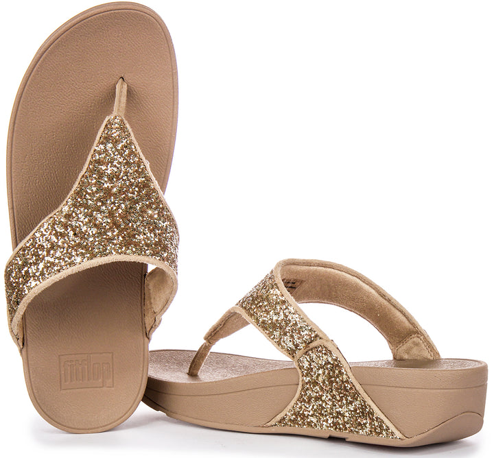 Fitflop Lulu Glitter In Gold For Women