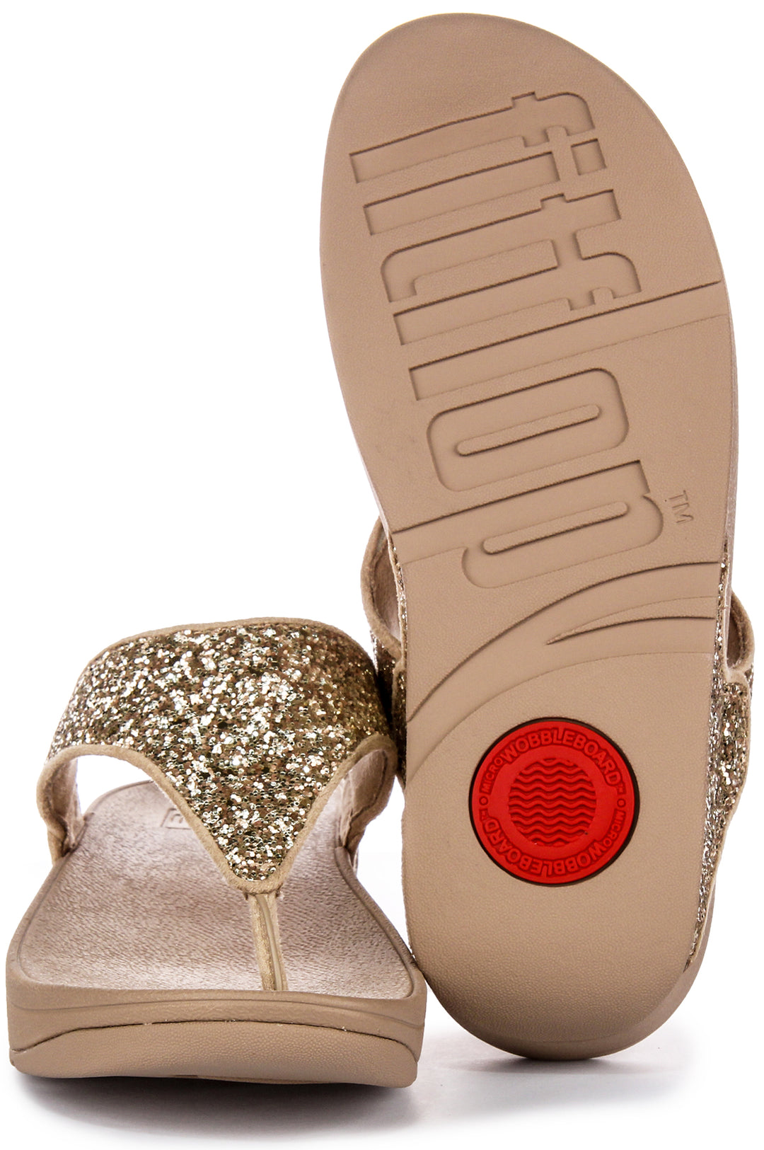 Fitflop Lulu Glitter In Gold For Women