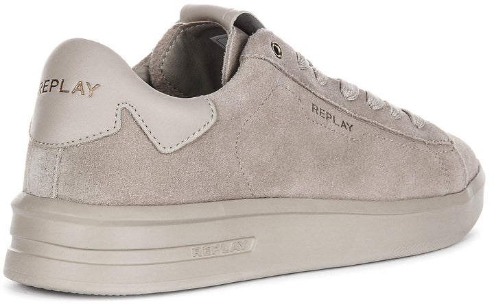 Replay University Suede In Beige For Men