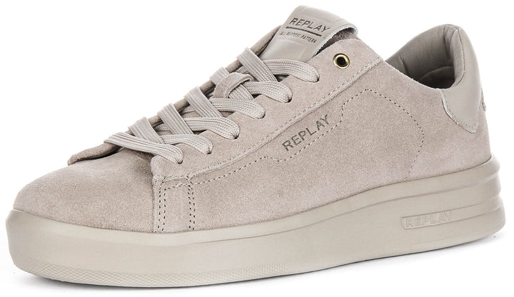 Replay University Suede In Beige For Men