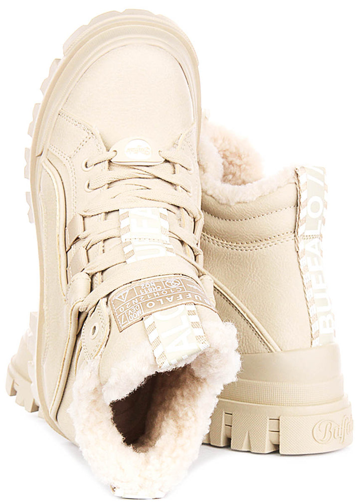 Buffalo Aspha NC Mid Warm In Beige For Women