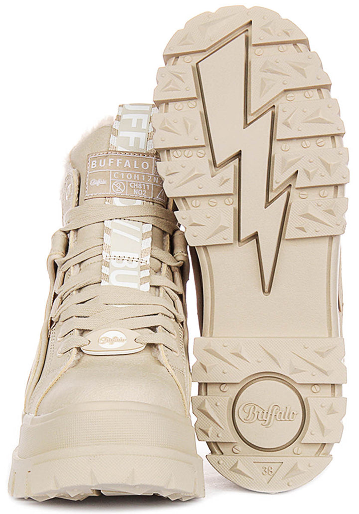 Buffalo Aspha NC Mid Warm In Beige For Women