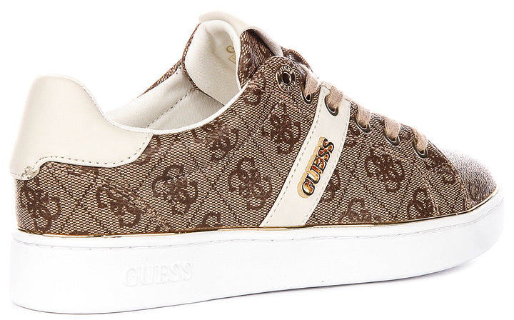 Guess Britz 4G In Beige Sneakers For Women