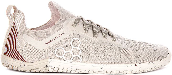 Vivobarefoot Primus Lite Knit In Beige For Women