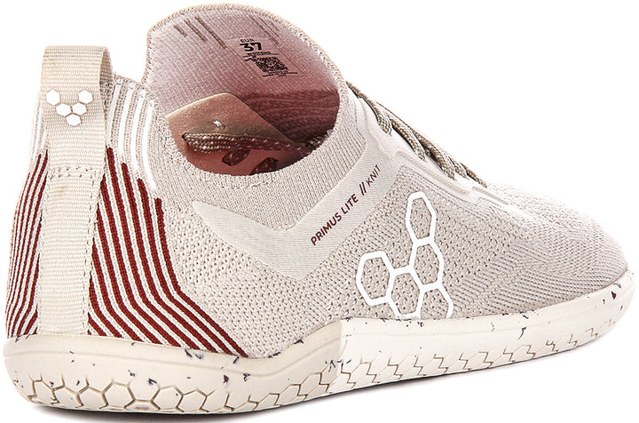 Vivobarefoot Primus Lite Knit In Beige For Women