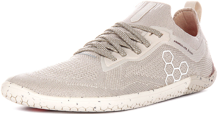 Vivobarefoot Primus Lite Knit In Beige For Women
