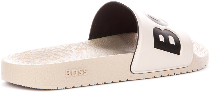 Boss Aryeh Slide In Beige Black For Men