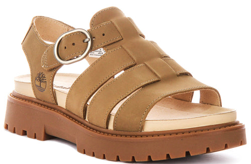 Timberland Clairemont Way Sandal In Beige For Women