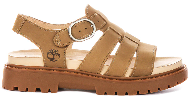 Timberland Clairemont Way Sandal In Beige For Women