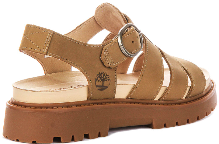Timberland Clairemont Way Sandal In Beige For Women