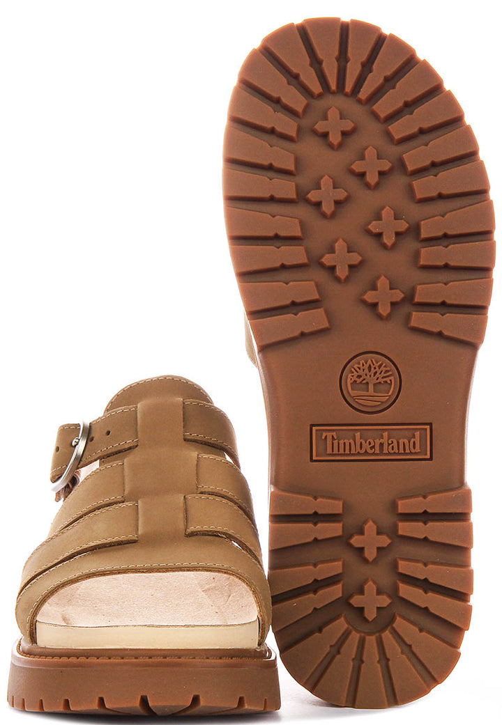Timberland Clairemont Way Sandal In Beige For Women