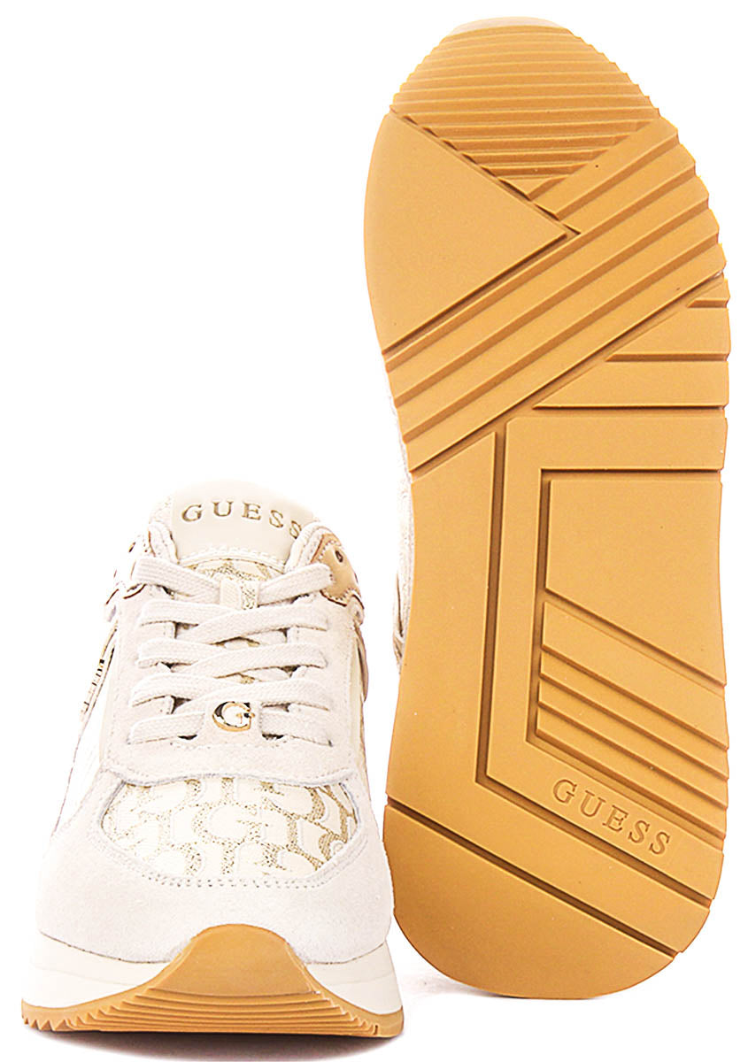 Guess Energy5 In Beige For Women Sneaker