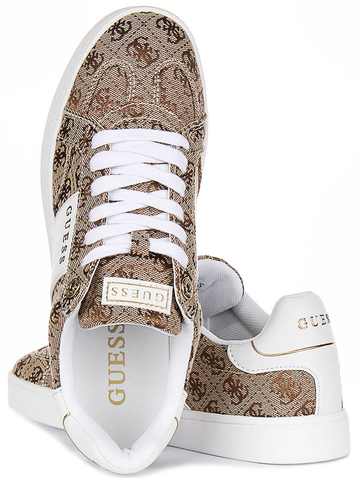 Guess Jrone 4G Logo In Beige Brown for Women