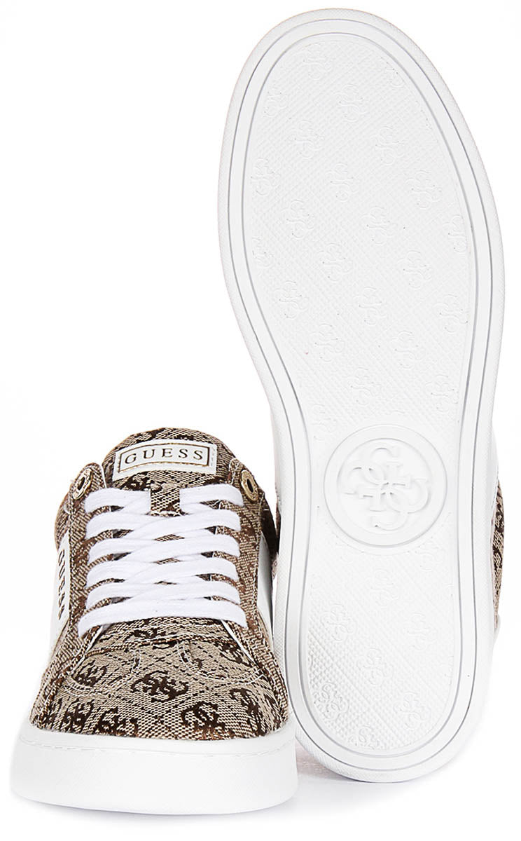 Guess Jrone 4G Logo In Beige Brown for Women