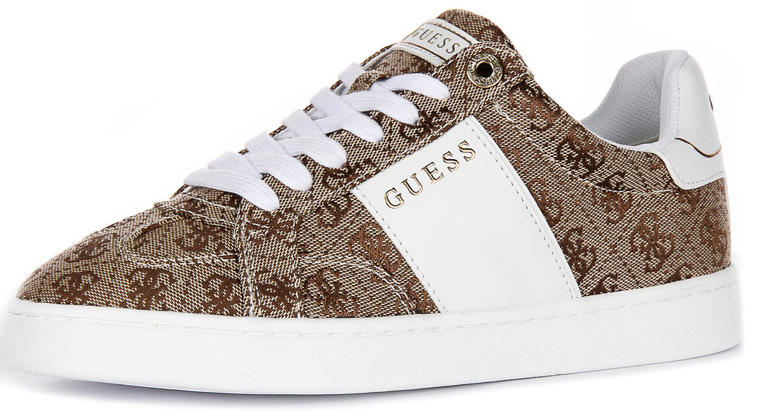 Guess Jrone 4G Logo In Beige Brown for Women