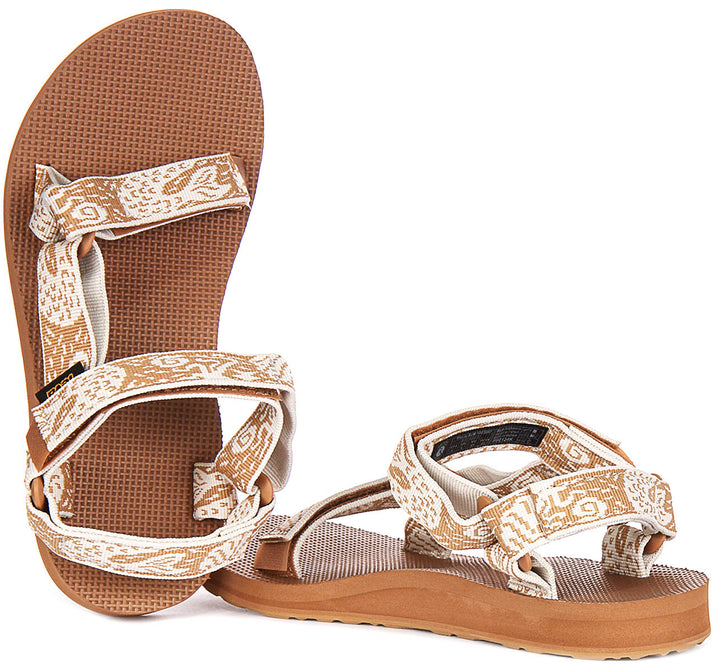 Teva Original Universal In Beige Brown For Women