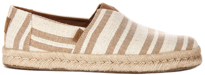 Toms Alpargata Rope 2 In Beige Brown For Men